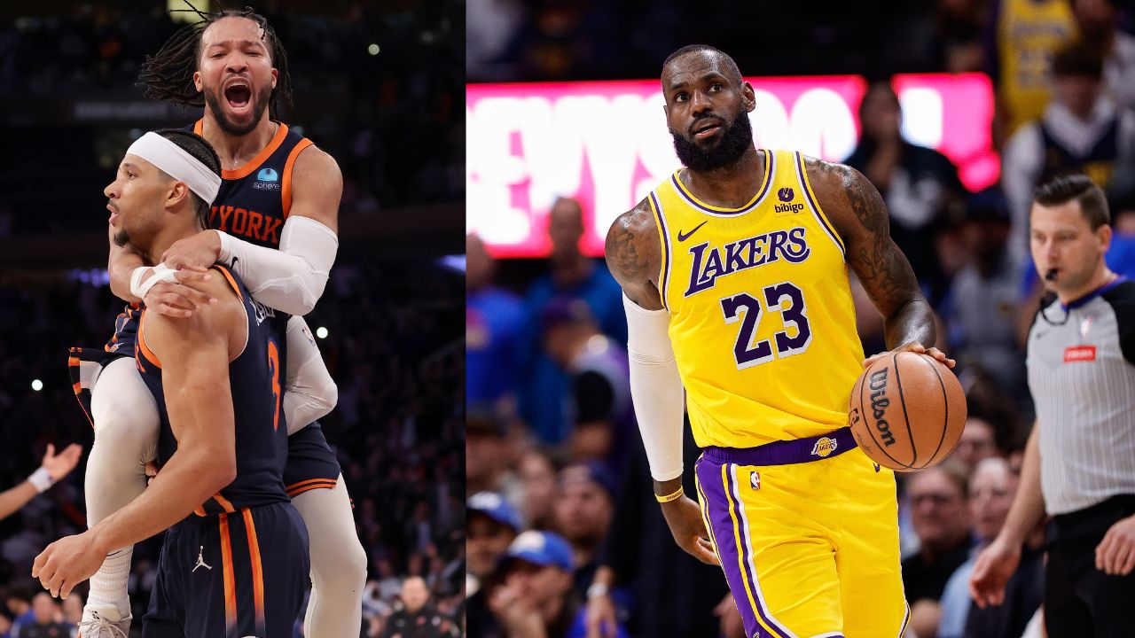 Jalen Brunson And Josh Hart Have Hilariously Awkward Interaction When Discussing LeBron James' Position