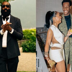 James Harden Shines at Rajon Rondo’s Wedding Copping $1 Million Richard Mille and $5,500 Louis Vuitton Slides