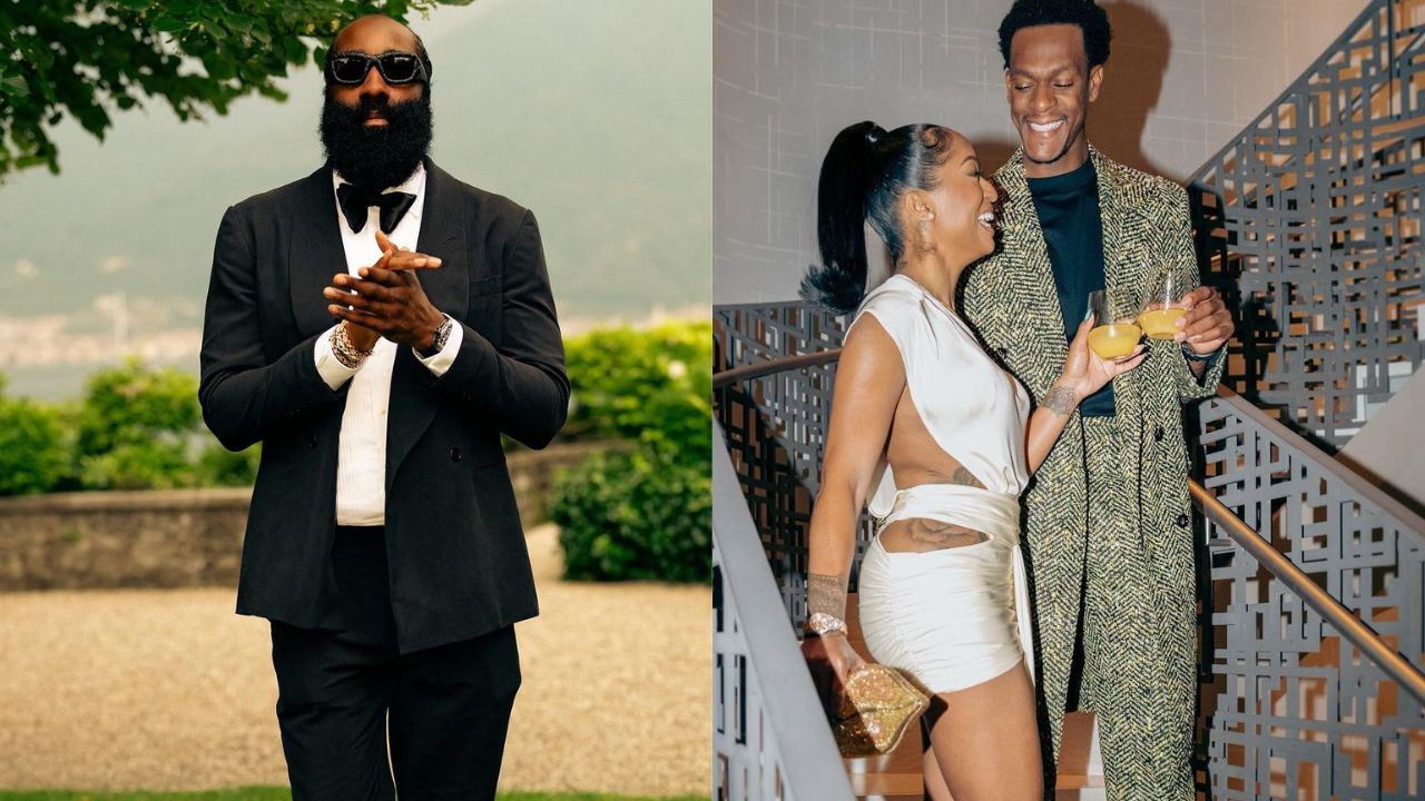 James Harden Shines at Rajon Rondo’s Wedding Copping $1 Million Richard Mille and $5,500 Louis Vuitton Slides