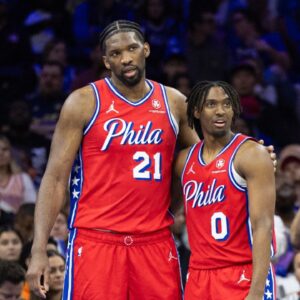 Joel Embiid and Tyrese Maxey