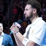 Joe Lacob and Klay Thompson