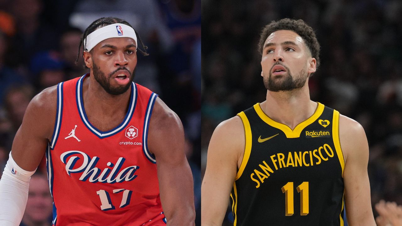 Buddy Hield and Klay Thompson