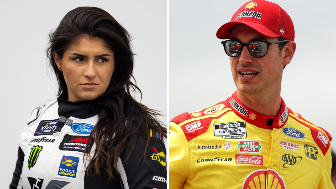 Where did Joey Logano finish driving Hailie Deegan's NASCAR Xfinity car in Chicago?