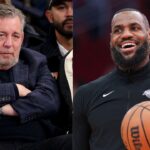 Knicks owner James Dolan and LeBron James