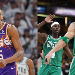 Kevin Durant, Jrue Holiday and Jayson Tatum