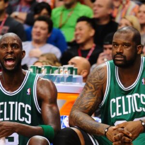 Kevin Garnett and Shaquille O'Neal