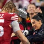 "If That Was Brittany Or Taylor Mic'd Up": George Kittle's Wife Reacting to Chiefs Win Provokes A Debate In NFL World