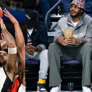 Carmelo Anthony's Son Kiyan Hilarious Lies To Jayson Tatum's Face About Being Able To Beat Him Today