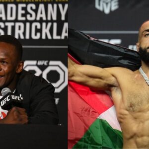 WATCH: Israel Adesanya in Stitches as Belal Muhammad Playfully Jibes Daniel Cormier Post-Fight