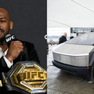 UFC Champ Jon Jones Takes Delivery of $100,000 Tesla Cybertruck Amidst Fight Break