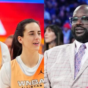 Angel Reese, Caitlin Clark, and Shaquille O'Neal