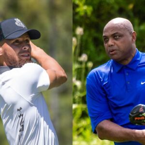 Stephen Curry and Charles Barkley