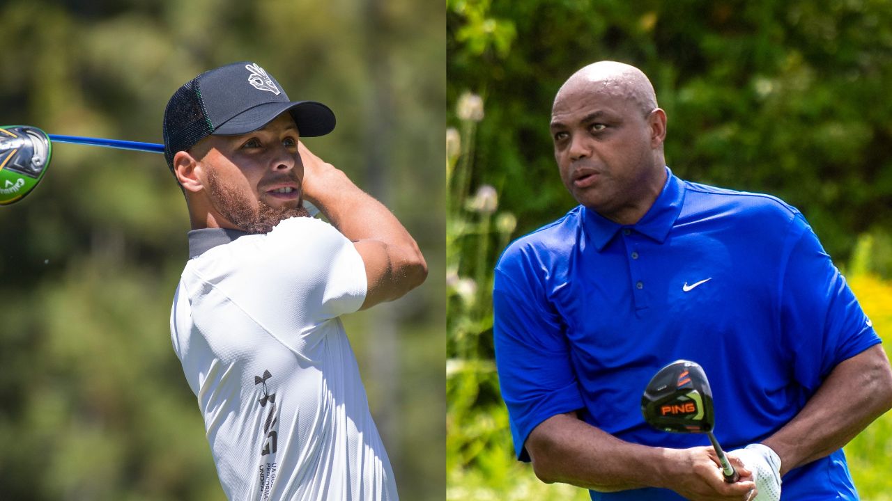 Stephen Curry and Charles Barkley