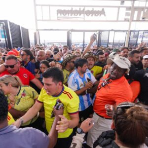 WATCH: Man Tackled To The Floor While Running Inside Miami Dolphins' Stadium During Copa America Storm In