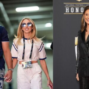 Patrick Mahomes, Brittany and Randi Mahomes.