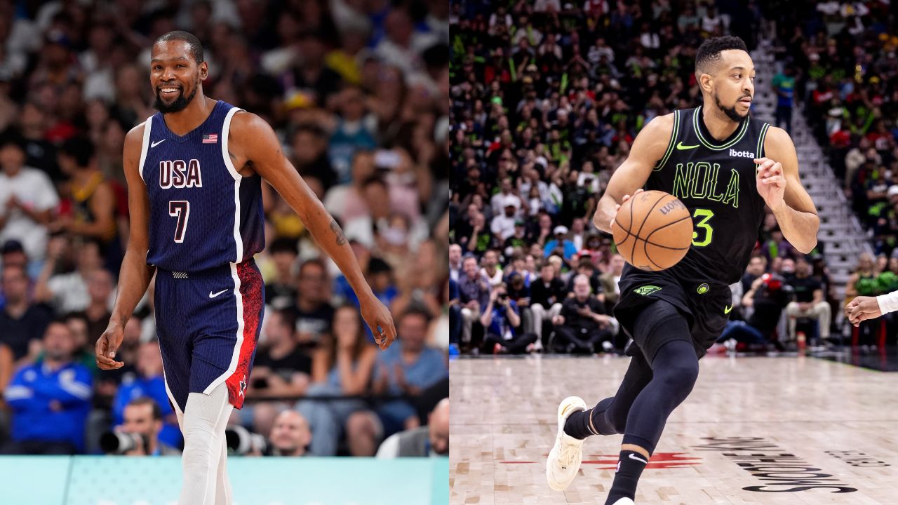 Kevin Durant's Paris 2024 Debut Has CJ McCollum Cheekily Referencing His Omission From Nike's Olympic Ad