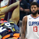 Paul George suffered a tibia and fibula fracture in 2014