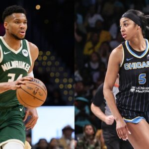 Giannis Antetokounmpo and Angel Reese