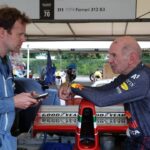 Adrian Newey Takes Niki Lauda’s Ferrari Out on Track in Red Bull Overalls