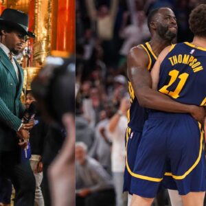 Draymond Green Addresses Klay Thompson’s Departure with Cam Newton at ESPYS Red Carpet