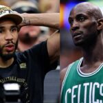 Jayson Tatum and Kevin Garnett