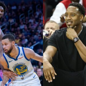 Joel Embiid, Stephen Curry and Tracy McGrady