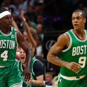 Jrue Holiday and Paul Pierce