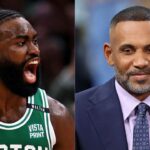 Jaylen Brown and Grant Hill