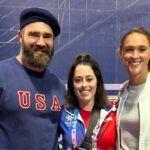 Fans Pardon Jason Kelce’s French Fashion While Showing Support For USA Field Hockey At the Paris Olympics