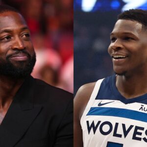 Dwyane Wade and Anthony Edwards