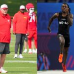 Andy Reid and Xavier Worthy