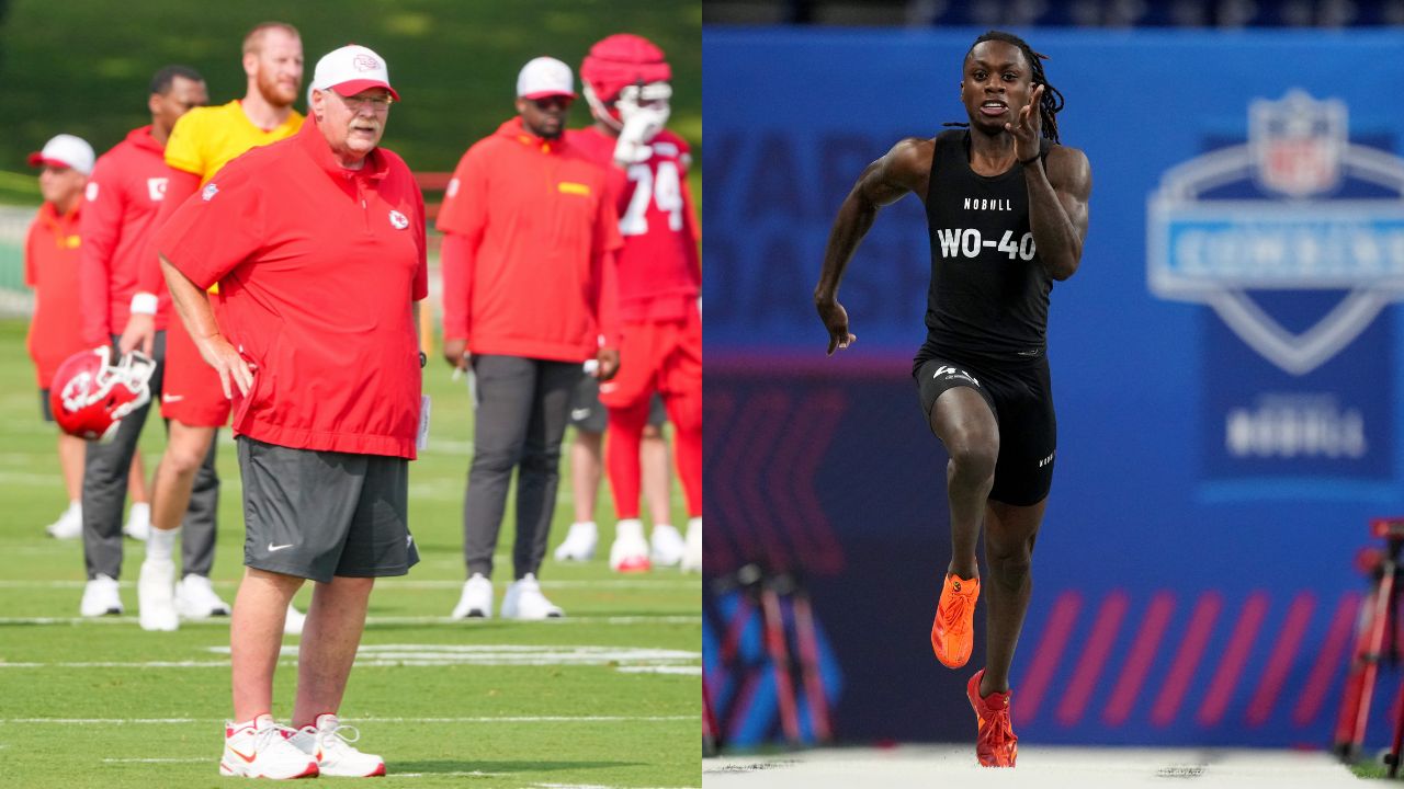 Andy Reid and Xavier Worthy