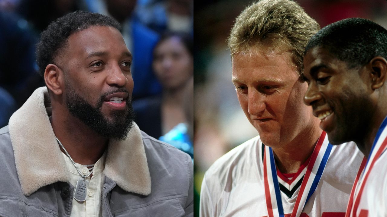 Tracy McGrady, Larry Bird, and Magic Johnson