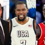 Stephen A. Smith, Kevin Durant, and Dennis Schroder