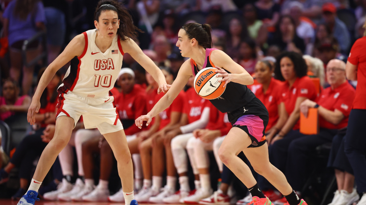 Breanna Stewart and Caitlin Clark