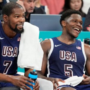 Kevin Durant and Anthony Edwards