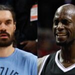 Steven Adams and Kevin Garnett