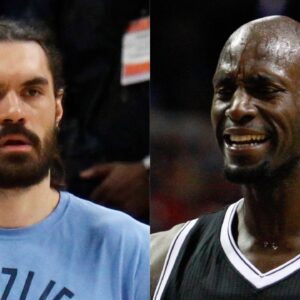 Steven Adams and Kevin Garnett