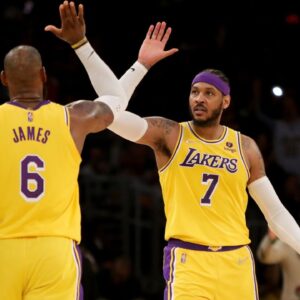 LeBron James and Carmelo Anthony