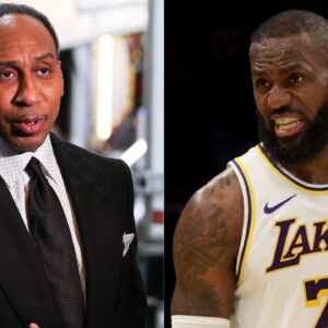 Stephen A. Smith and LeBron James
