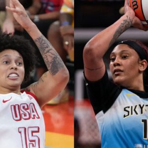 Brittney Griner and Kamilla Cardoso