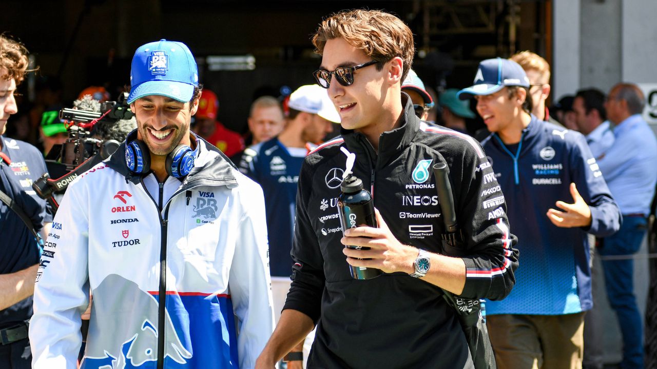 George Russell Comes For Daniel Ricciardo's Priced Feature, Gets a Life Lesson in Return