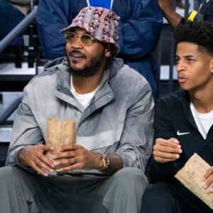 Carmelo Anthony's Ex Wife Lala Hypes Up Son Kiyan For Beating His Father 1v1