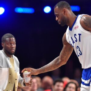 Kevin Hart and LeBron James