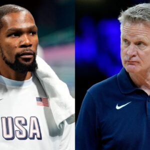 Kevin Durant and Steve Kerr