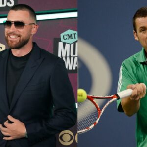 Travis Kelce and Adam Sandler