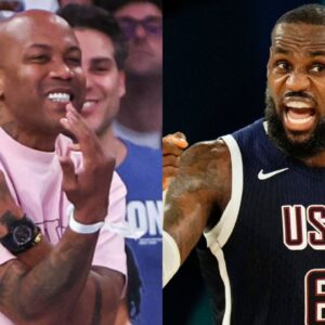 Stephon Marbury and LeBron James