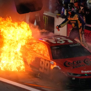 What Caused The Massive Fire Between Daniel Suarez and Denny Hamlin at Daytona?
