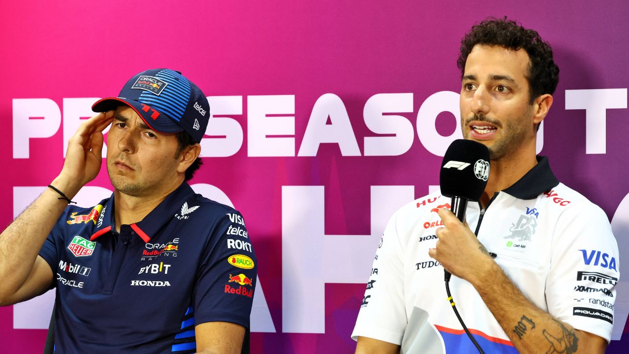 Sergio Perez Drama Guaranteed as Dts Cameras Spotted at V-CARB Test Ft. Daniel Ricciardo