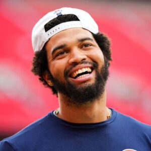 Caleb Williams’ London Outfit Draws ‘Peaky Blinders’ Comparisons